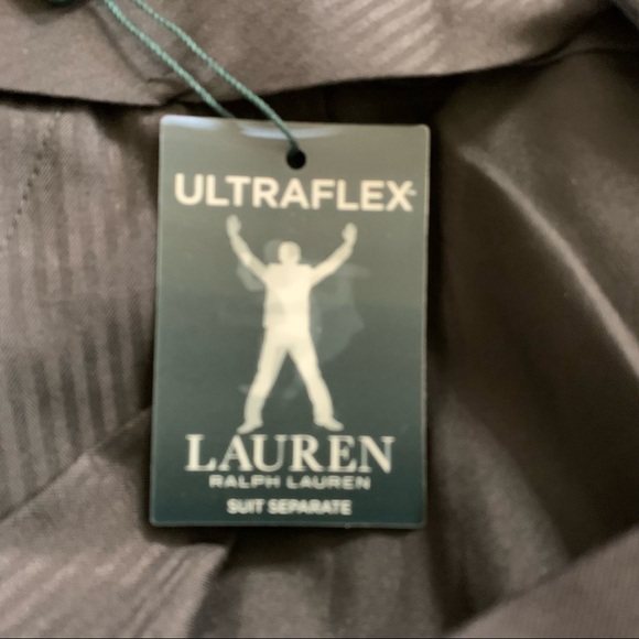 Lauren Ralph Lauren Black NWT Ultra Flex Pants Edgewood 100% Wool 40x30 - Picture 10 of 15